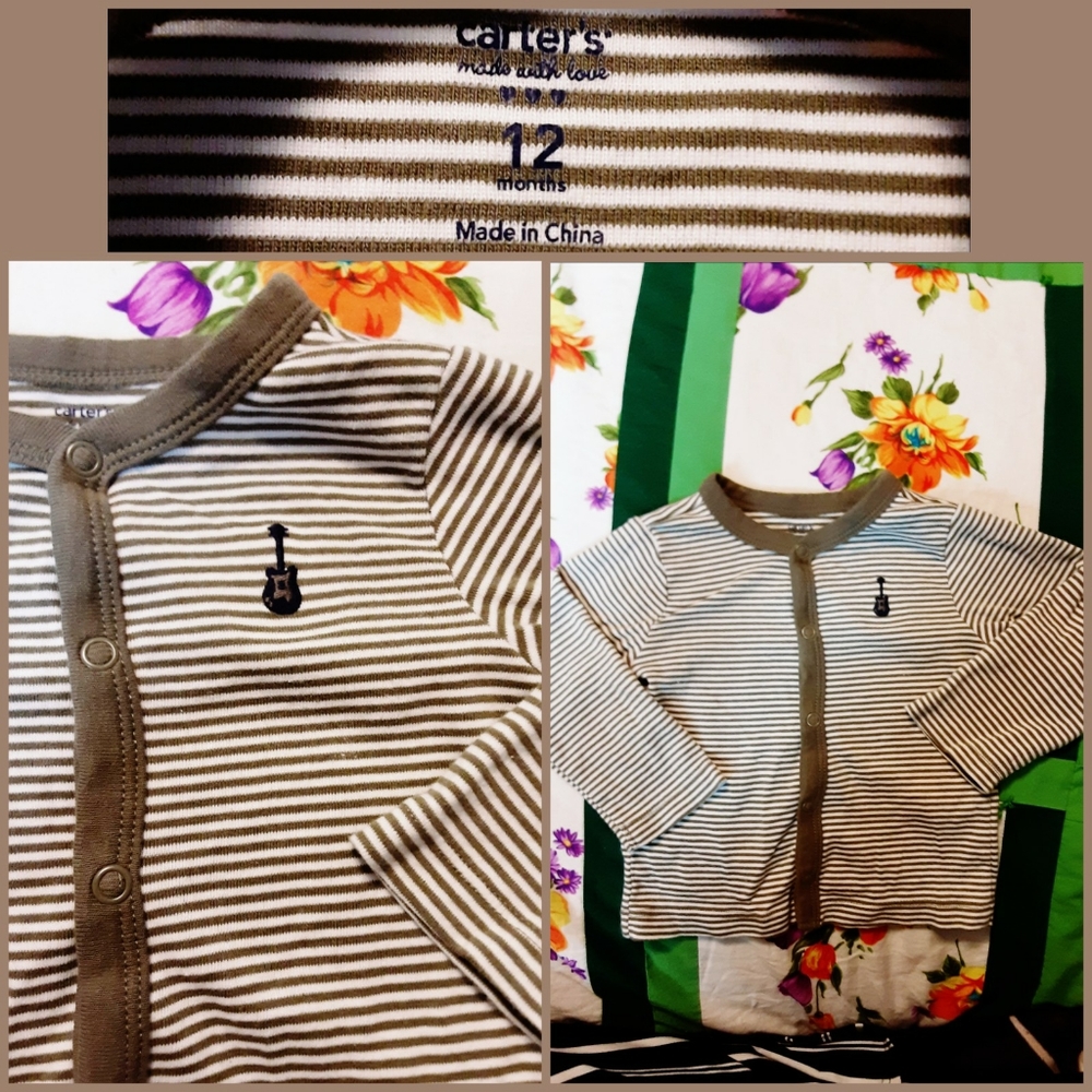 12 Month Button Up Top